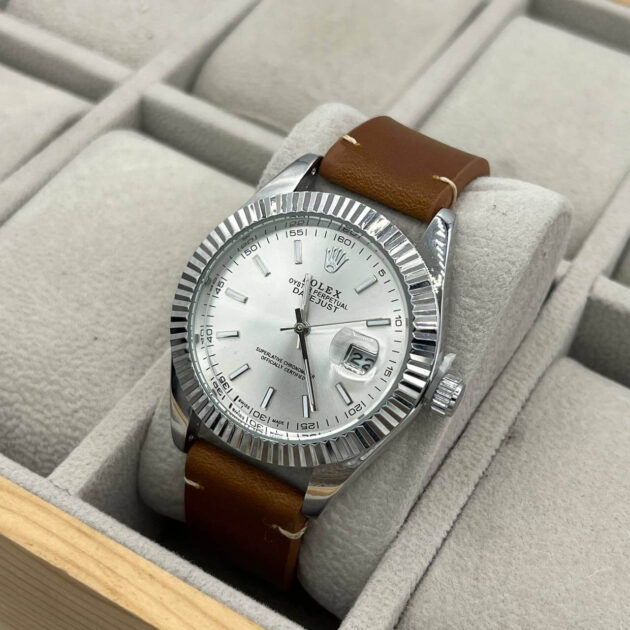 ROLEX DATEJUST CUIR
